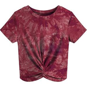 Haut court imprimé à manches courtes décontracté à la mode Streetwear débardeurs respirants pour femmes personnalisé - Product Image 3