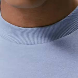 Custom <b>Men's</b> Blue Casual Oversized Round Neck Short Sleeve Loose Fit 100% Cotton Streetwear Fashion Basic T-<b>Shirts</b> for <b>Men</b> - Product Image 3