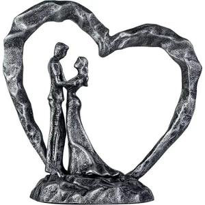 Sculpture de couple en aluminium tendance dans l'industrie, reflète l'artisanat qui transforme le métal simple en un expression d'amour - Product Image 4