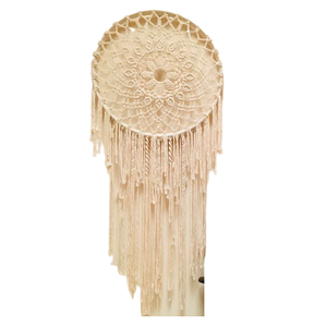 เครื่องดักความฝัน macrame ที่มีสไตล์ออกแบบมาเป็นพิเศษสำหรับตกแต่งผนังอุปกรณ์ตกแต่งบ้านราคาขายส่ง - Product Image 1