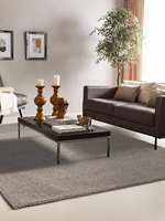 Tapis en laine de Nouvelle-Zélande 100% de qualité supérieure en coton, fabriqué à la main, durable, pelucheux, couleur unie, luxe scandinave, vente en gros
