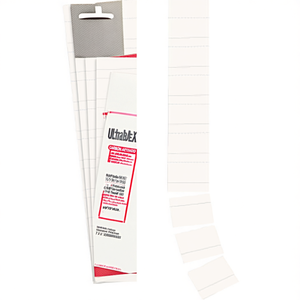 ULTRADEX Paquete de 90 Tarjetas de Inserción para Archivador, Blancas, 190 g/m², 7 x 3.2 cm (Ancho x Alto), Accesorios para Archivadores - Product Image 2