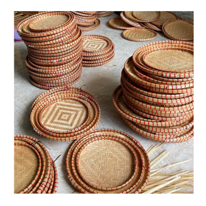 Natural Bamboo Basket Weaving Bamboo Winnowing Tray Bamboo Dome <b>Food</b> <b>Cover</b> for Kitchen and Home Decor - Product Image 3