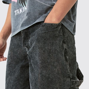 Nouveau short décontracté de style tendance pour hommes Logo personnalisé à séchage rapide et short de lavage à l'acide respirant pour hommes à vendre en quantité en vrac - Product Image 3