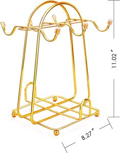 ที่วางแก้วทองเหลืองสุดหรูอุปกรณ์รับประทานอาหารตั้งโต๊ะสำหรับยกทรงสีทองใส่ที่วางแก้ว - Product Image 6