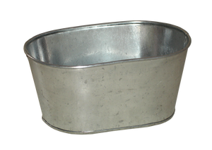 hot sell galvanized <b>planter</b> plant galvanized plant metal indoor outdoor oval <b>planter</b> herb plant pots with tray used for garden - Product Image 2