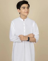 Salwar Kameez Traditionnel Indien pour Garçons, Broderie Fantaisie, Séchage Rapide, Évacuation de l'Humidité, Multicolore, Idéal pour l'Hiver et l'Été, Tenue de Fête