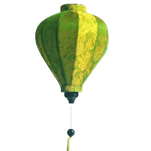 Lanterne en papier de soie vietnamien en gros, directement de l'usine, pour les boutiques de cadeaux, l'éclairage de jardins et de patios, avec des cadres en bambou pliables. - Product Image 1