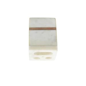 Gobelet décoratif en marbre de vente chaude pour accessoires de salle de bain avec motif veiné et appel de luxe au prix de gros de l'Inde - Product Image 2