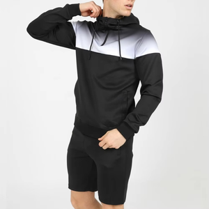 Ensemble de shorts pour hommes brodés par sublimation, sweat-shirt et short de survêtement, mode d'hiver, streetwear, 100% coton, vente en gros OEM - Product Image 1