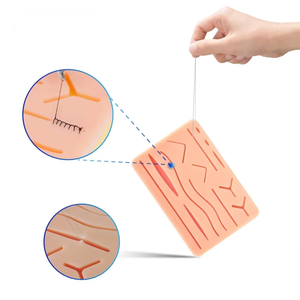 Kit de Práctica de Sutura Médica con Almohadilla de Silicona y Herramientas Quirúrgicas para Entrenamiento de Estudiantes, Aprendizaje de Sutura y Simulación de Heridas - Product Image 3