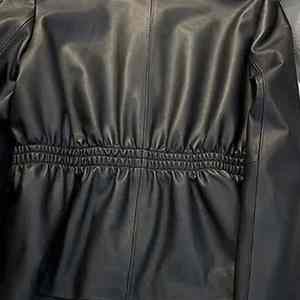 2025แจ็คเก็ตขี่มอเตอร์ไซค์หนังแกะแท้สำหรับผู้ชาย, เสื้อแจ็คเก็ตคอกลมแขนยาวกระดุมระบายอากาศกันลมขนาดมาตรฐาน - Product Image 4