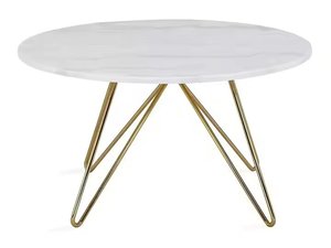 Metal Base Marble Top Coffee <b>Table</b> - Product Image 5