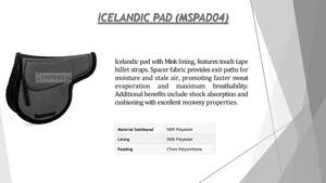 Amazing Imperial International High Quality Vintage Classic Durable <b>Bareback</b> <b>Saddle</b> <b>Pads</b> Breathable Waterproof Horse Riding - Product Image 2