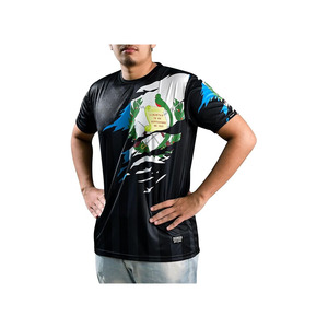เสื้อฟุตบอลคุณภาพสูงแบบกำหนดเอง ชุดทีมพร้อมชื่อทีม หมายเลข และโลโก้ ผลิตจากโพลีเอสเตอร์ 100% แห้งเร็ว แขนสั้น สำหรับฤดูร้อน - Product Image 2