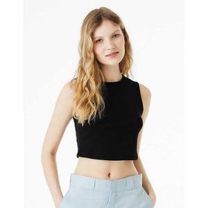 Bella + Canvas Mujer Micro Rib Muscle Crop Tank Top Shirt XS Hasta 2XL 1013 - Product Image 1