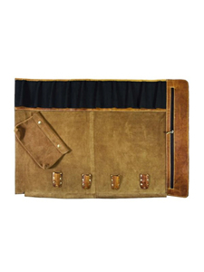 Sac de rangement pour couteaux en cuir durable cousu à la main avec des options personnalisables Étui organisateur de haute qualité pour les outils de cuisine - Product Image 5