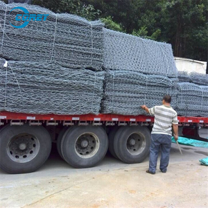 Kotak <span class=keywords><strong>Gabion</strong></span> keranjang isi batu <span class=keywords><strong>gabion</strong></span> kandang batu heksagonal pagar kawat berlapis PVC dinding penahan Las galvanis celup panas - Product Image 6