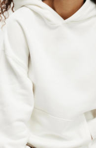 OEM/ODM personalizado de peso pesado pulóver sudaderas con capucha y sudadera para las mujeres 100% de algodón de lana de color sólido sudaderas con capucha de las mujeres - Product Image 4