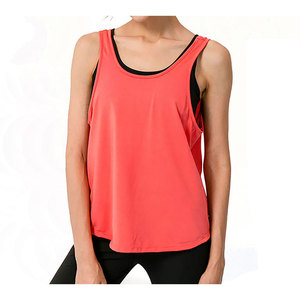 Ropa para correr asequible para mujer, camiseta sin mangas de entrenamiento de gimnasio, culturismo, chaleco de entrenamiento muscular, patrón informal de algodón - Product Image 3