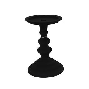 Bougie en métal support de pilier noir fini à la main en vrac dernier décoratif pour la maison mariage noël éclairage de table décor - Product Image 1