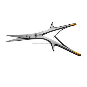 Ciseaux ORL pour le nez et les turbinateurs, instrument chirurgical en carbure de tungstène angulaire Gorney, certifié CCC, manuel, OEM disponible - Product Image 1