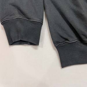 New Design Sweatshirts 100% Cotton Fleece Pullover Solid Custom Logo Embroidery Sweatshirts <b>Grey</b> Color Long Sleeve Oversized - Product Image 4