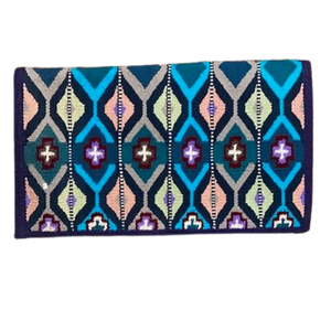 Couverture de selle en laine confortable pour chevaux Performance longue durée pour Trail Show et doublure en polycoton Ranch - Product Image 1