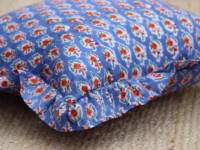 Housse de coussin en coton imprimé à la main, housse de coussin en coton indien, vente en gros de housse de coussin indienne, housse de coussin ethnique exclusive