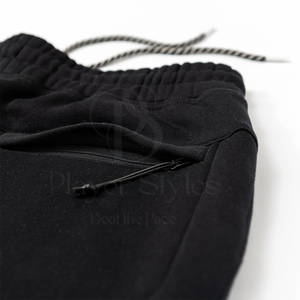 Pantalon de jogging en coton grande taille pour hommes, pantalons de survêtement décontractés confortables et légers avec logo personnalisé pour les activités de plein air de gym et de fitness. - Product Image 5