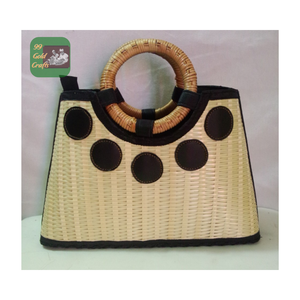 VENTA CALIENTE DE VERANO BOLSO DE PLAYA TEJIDO PARA MUJER PAJA NATURAL BOLSO DE HIERBA MARINA ESTILO DE MODA REGALO BARATO AL POR MAYOR - Product Image 5