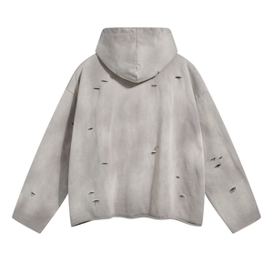 OEM Vente en gros pas cher personnalisé de haute qualité personnalisé femmes détresse sweats à capuche imprimer logo femmes détresse à bas prix - Product Image 2