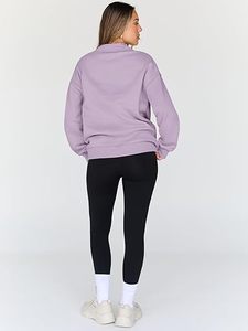 Sudadera holgada con estilo para mujer, Top de mezcla de algodón para la temporada de otoño e invierno - Product Image 3