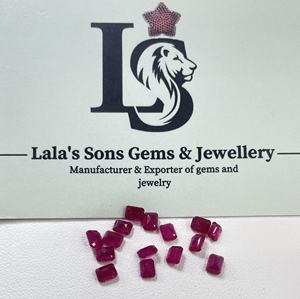 Rubí de Mozambique Natural de Alta Calidad, Calibrado, Corte Octogonal de 3x4 mm, Color Rosa Rojizo, Gema Suelta para Hacer Pulseras - Product Image 5