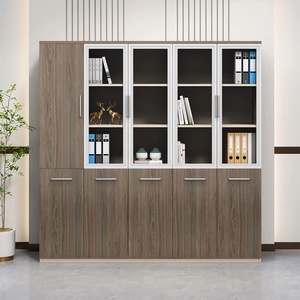 Modern Wooden Office <b>Cabinet</b> with <b>Lockable</b> Filing <b>Storage</b> for Home Office Commercial Furniture - Product Image 3