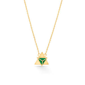 Teal Prism Gold-Plated <b>Bridal</b> <b>Jewelry</b> <b>Set</b> with Zircon and Diamond Accents - Product Image 6