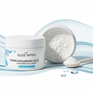 Masque facial en poudre à l'acide hyaluronique végétalien |   Masque facial pour soins de la peau à base de plantes, hydratation intense et repulpage de la peau - Product Image 2