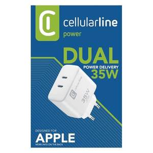 ACHIPHUSB2PD35WW Blanc 35W Power Delivery Double Chargeur USB Type-C pour Ordinateur Portable Cavo Chargeur pour Ordinateur Portable - Product Image 2