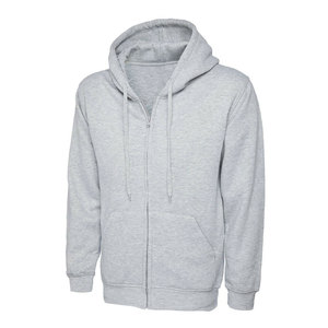 Sweat à capuche durable et décontracté pour hommes, fermeture éclair coupe-vent en polyester et coton à carreaux personnalisables pour l'automne - Product Image 6