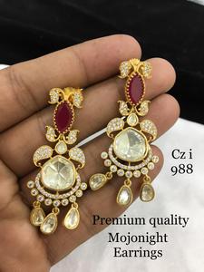 <strong>Wholesale</strong> Supply Stylish Kundan Dangler Earrings for Ethnic and Indo-Western Outfits Available at Bulk Quantity from <strong>India</strong>
