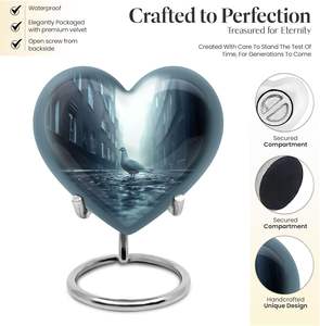 นกพิราบในถนน-หัวใจโกศสำหรับมนุษย์ขี้เถ้า-โกศ3นิ้ว - Product Image 3