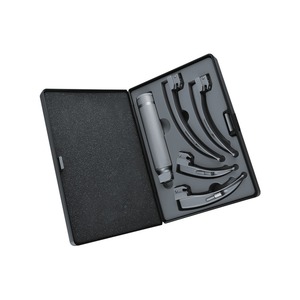 Ensemble complet Miller, 5 lames, laryngoscope entièrement noir, source d'alimentation électrique, acier inoxydable allemand, certifié CE, ETI-M-085 90 - Product Image 4
