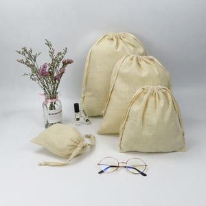 Eco-friendly Durable Reusable Promotional Folding Cotton <b>Drawstring</b> Gift <b>Pouch</b> with Customizable Sizes for Grocery Storage - Product Image 2