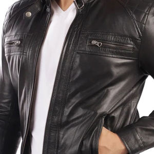 Vêtement de mode Veste en cuir pour homme Veste en cuir de haute qualité Logo personnalisé Veste en cuir - Product Image 6