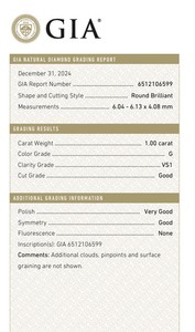 B2B อัญมณีสำหรับ GIA ได้รับการรับรอง1.00 CT เพชรกลมสีขาวก. สี FL ไหลบริสุทธิ์บริสุทธิ์เจียระไนเพชร - Product Image 5