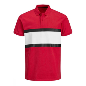 Men's Polyester/Cotton Anti-shrink Short Sleeve Golf Shirt Ultimate Corporate for Summer Solid Pattern Knitted Fabric Custom - Product Image 1