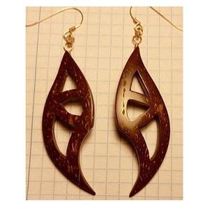 ต่างหูหรูหรา ต่างหูขายดีสําหรับผู้หญิง ต่างหูไม้ ต่างหูไม้ที่มีอัตราสูง โลโก้ที่กําหนดเอง ต่างหูส่วนบุคคล - Product Image 1