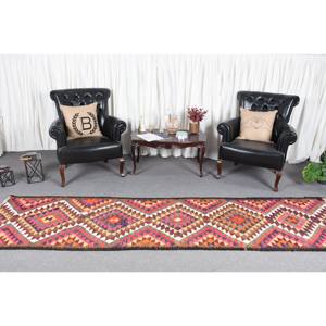 พรมขนแกะสไตล์ตุรกีแนววินเทจผ้าถักลายแบบโบโฮสำหรับตกแต่งห้องนั่งเล่นยางขนาดโอเวอร์ไซส์สีส้มแดง - Product Image 2