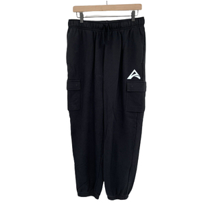 100% algodón color negro con su logotipo personalizado bolsillos estilo mujeres cargo pantalones de chándal cargo pantalones cargo - Product Image 1