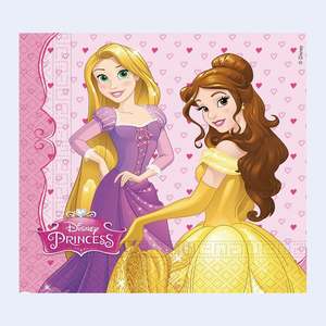 <b>Princesses</b> <b>Party</b> Napkins 33X33Cm 20Pcs Per <b>Bag</b> For Celebrations - Product Image 2
